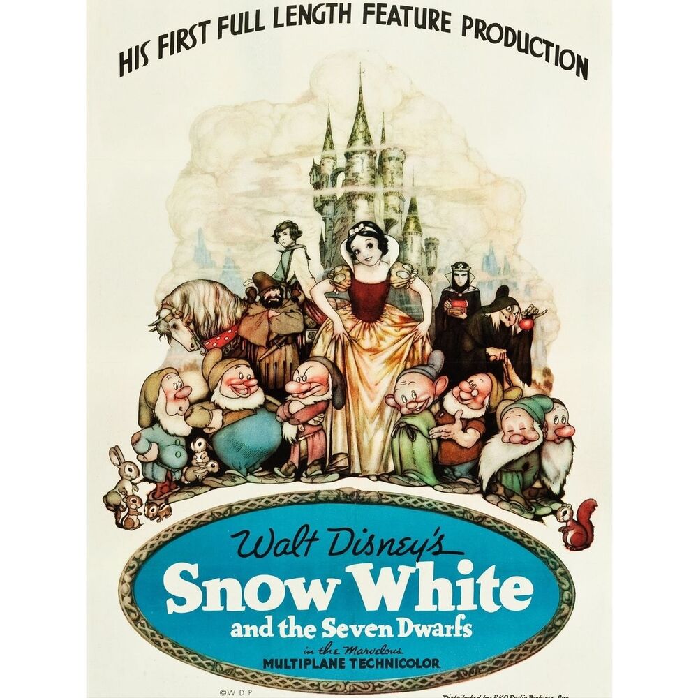 Custom Snow White Movie Poster Fridge Magnet Home Kitchen Decor